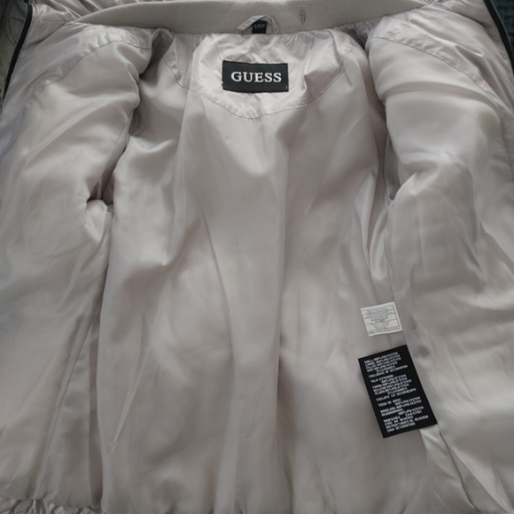 Guess Women's Light Gray Puffer Jacket - Picture 5 of 7
